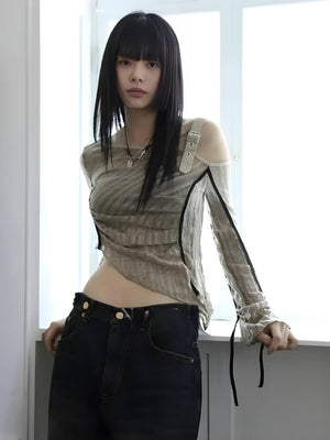 Grunge Asymmetrical Top
