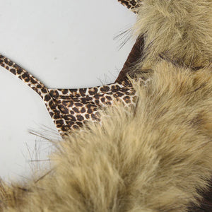 Off Shoulder Faux Fur Top