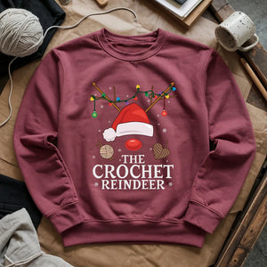 Crochet Reindeer Sweatshirt