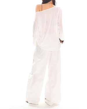Mermaid Aesthetic Off-Shoulder Top