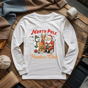 North Pole Crochet Club Long Sleeve T-shirt