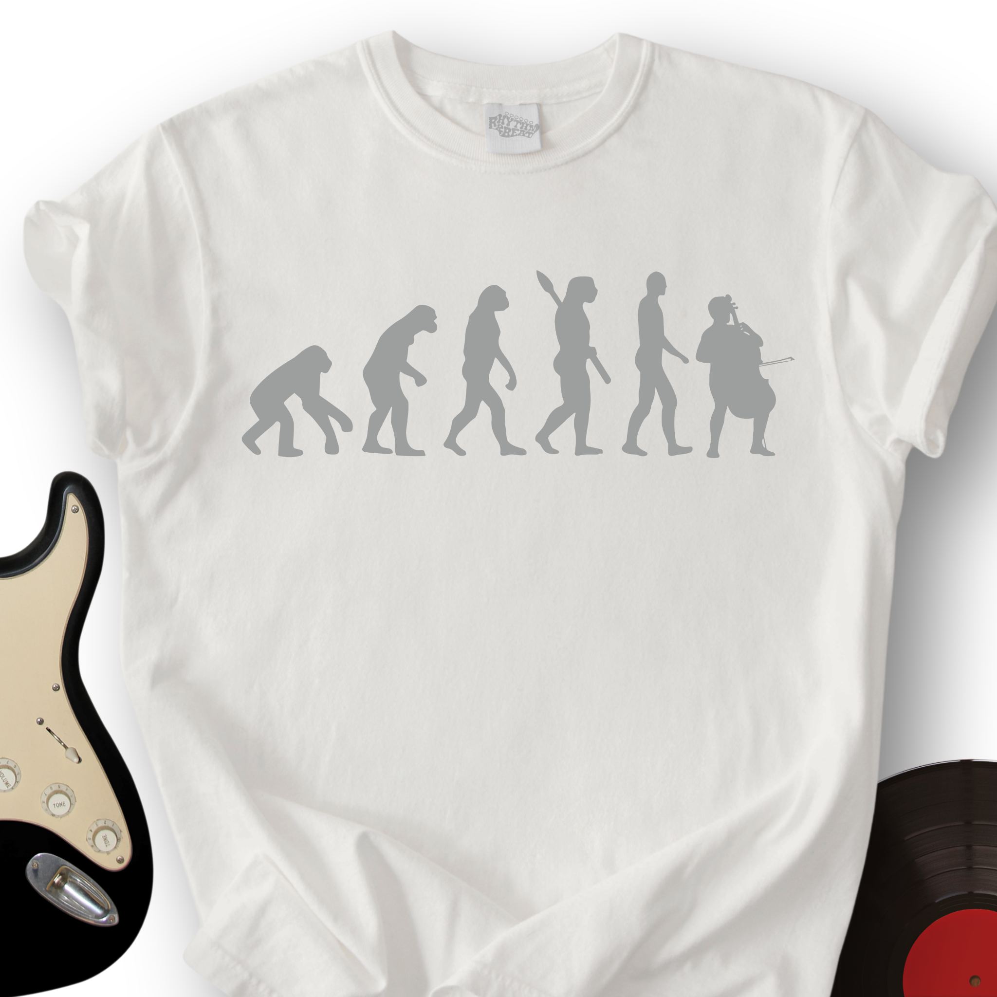 Evolution with Cello T-Shirt