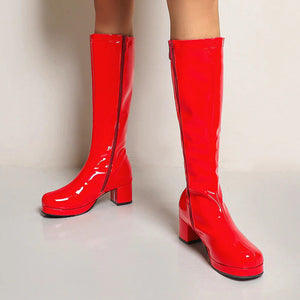 80's Disco Vinyl Boots