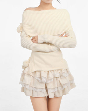 Ballerina Core Ruffled Lace Skirt