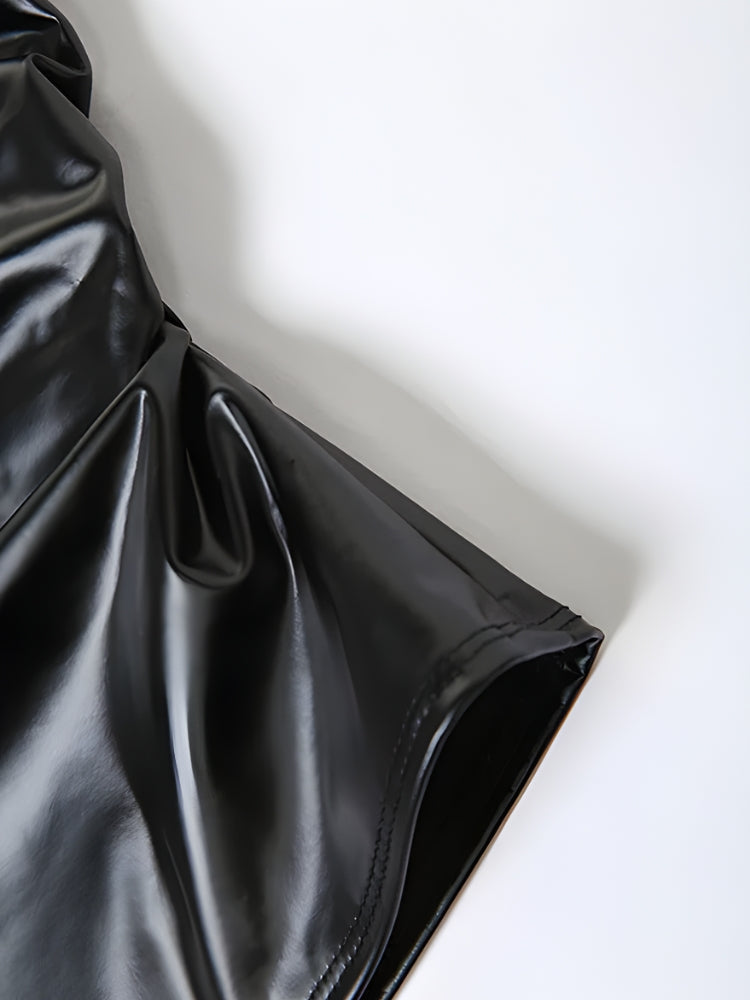 Cyberpunk Halter Neck Tie Top