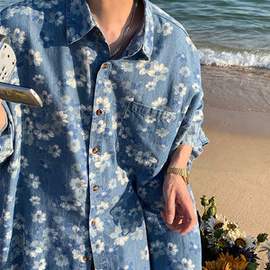 Forget-me-Not Denim Shirt