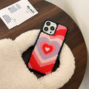 Heart Embroidered iPhone Case