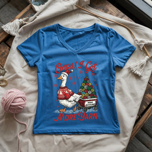 I Got More Yarn Lady V-neck