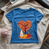 Love Knitting Season Lady V-neck