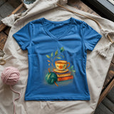 Tea & Thread Lady V-neck