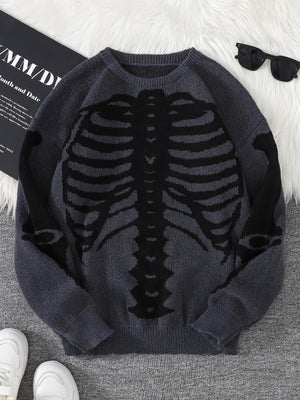 Skeleton Pullover Sweater