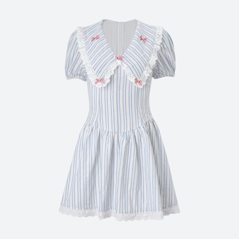 Soft Girl Chelsea Collar Mini Dress