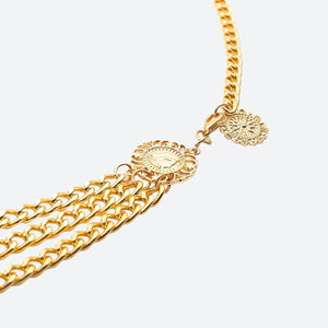 Sun Medallion Chain Belt