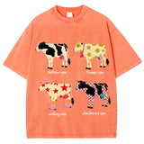 Indie Aesthetic Cow Graphic T-Shirt