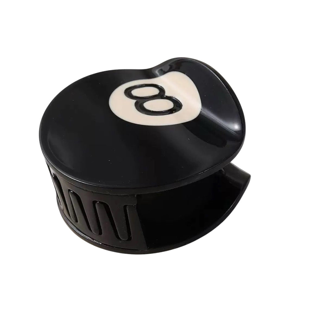Billiard 8 Ball Hair Clip