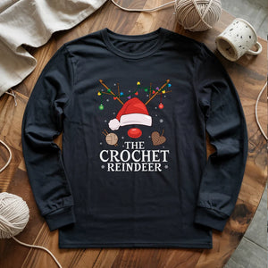 Crochet Reindeer Long Sleeve T-shirt