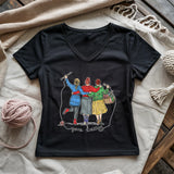 Girls Gone Knitting Lady V-neck