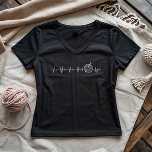 Heartbeat Lady V-neck