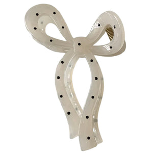 Bow Polka Dot Hair Claw