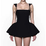 Gardens in Bloom Bow-Tie Mini Dress