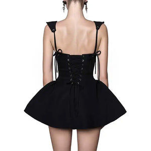 Gardens in Bloom Bow-Tie Mini Dress