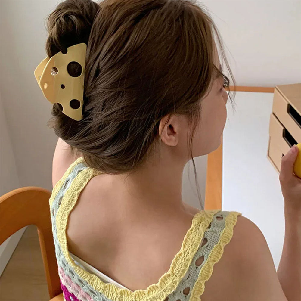 Cheese Hair Claw Clip