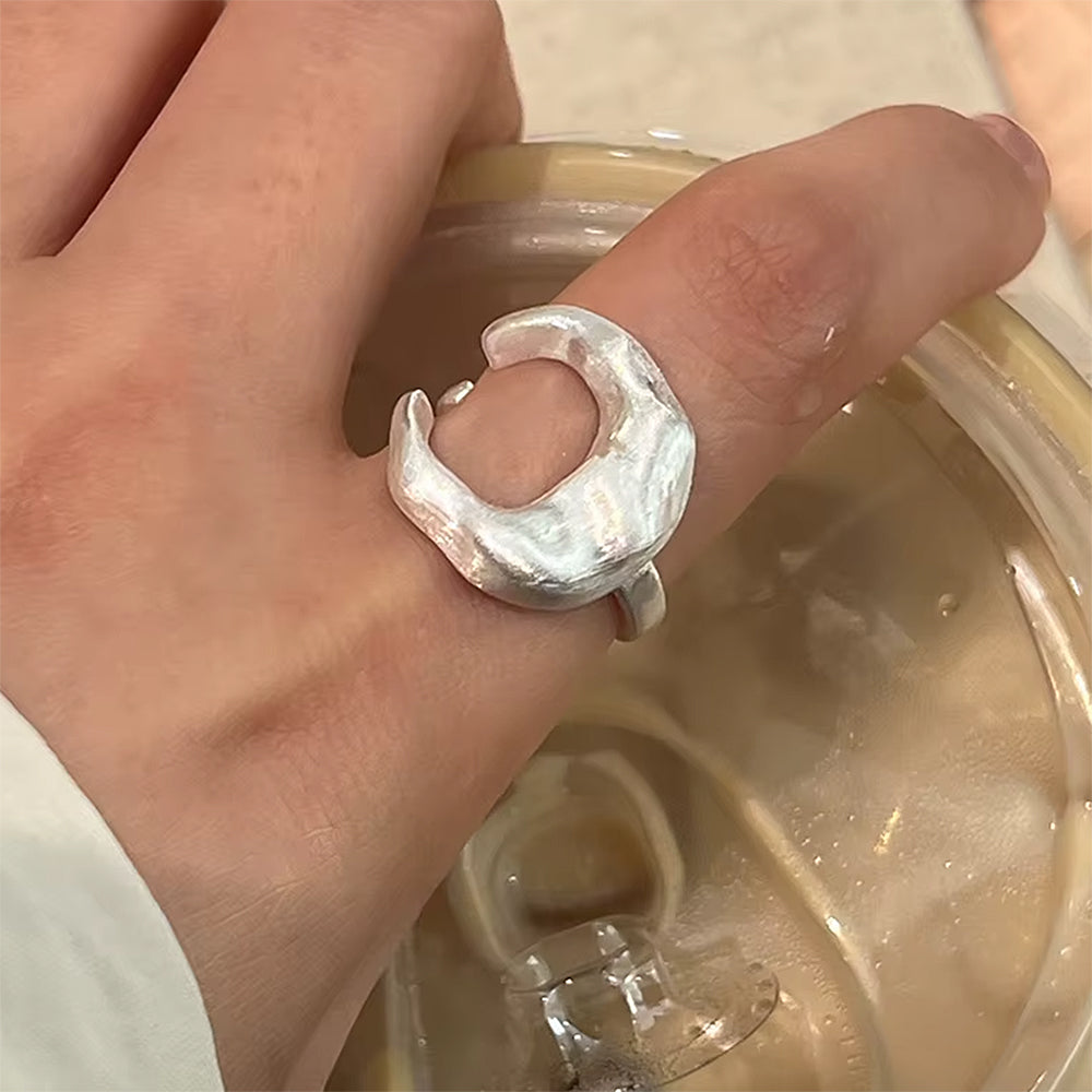 Crescent Chunky Ring
