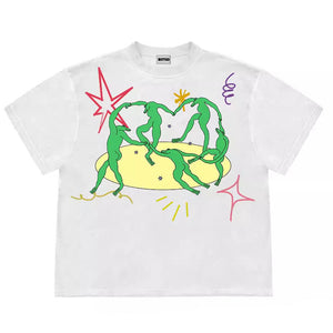 Dancing Aliens Graphic T-Shirt
