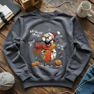 Fa-la-la Knitting Sheep Sweatshirt
