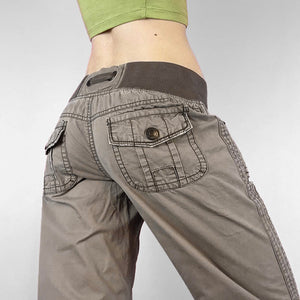 Downtown Girl Drawstring Denim Pants