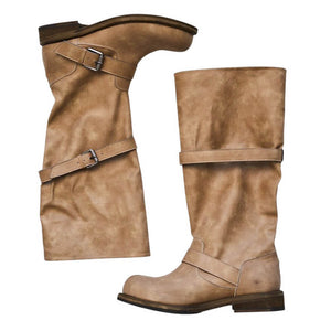 Dusty Road Mid-Calf Buckle Boots