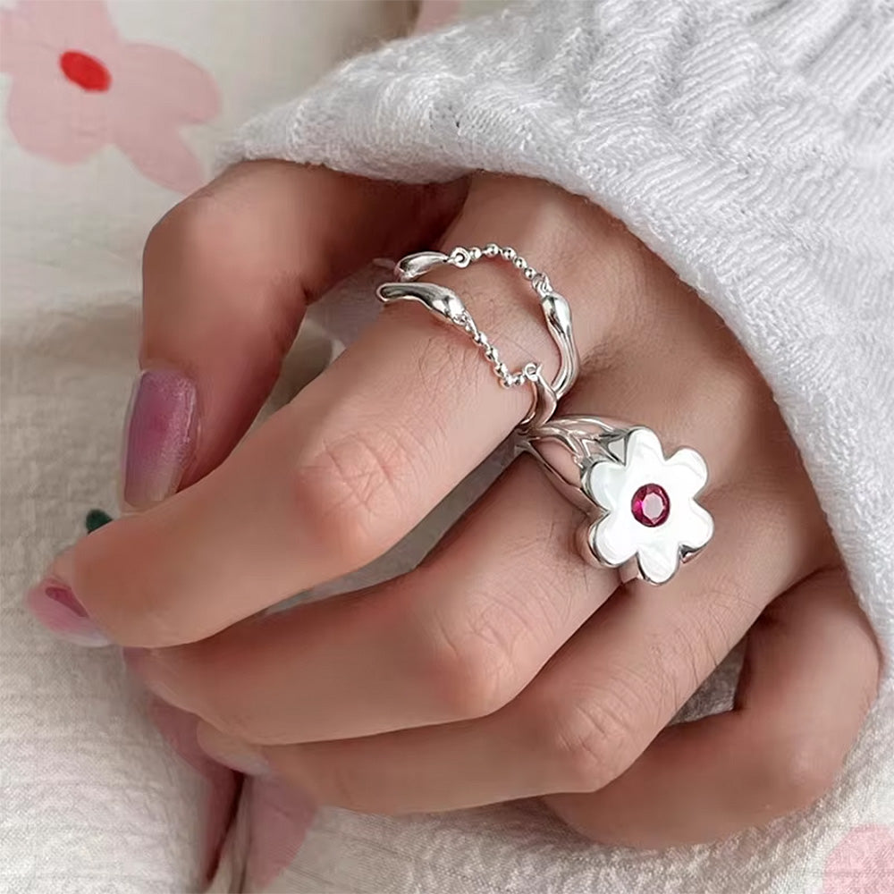 Indie Flower Chunky Ring