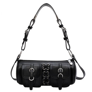 Grunge Lace Up Underarm Bag