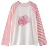 Mermaidcore Graphic Long Sleeve Top