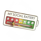 My Social Battery Pin