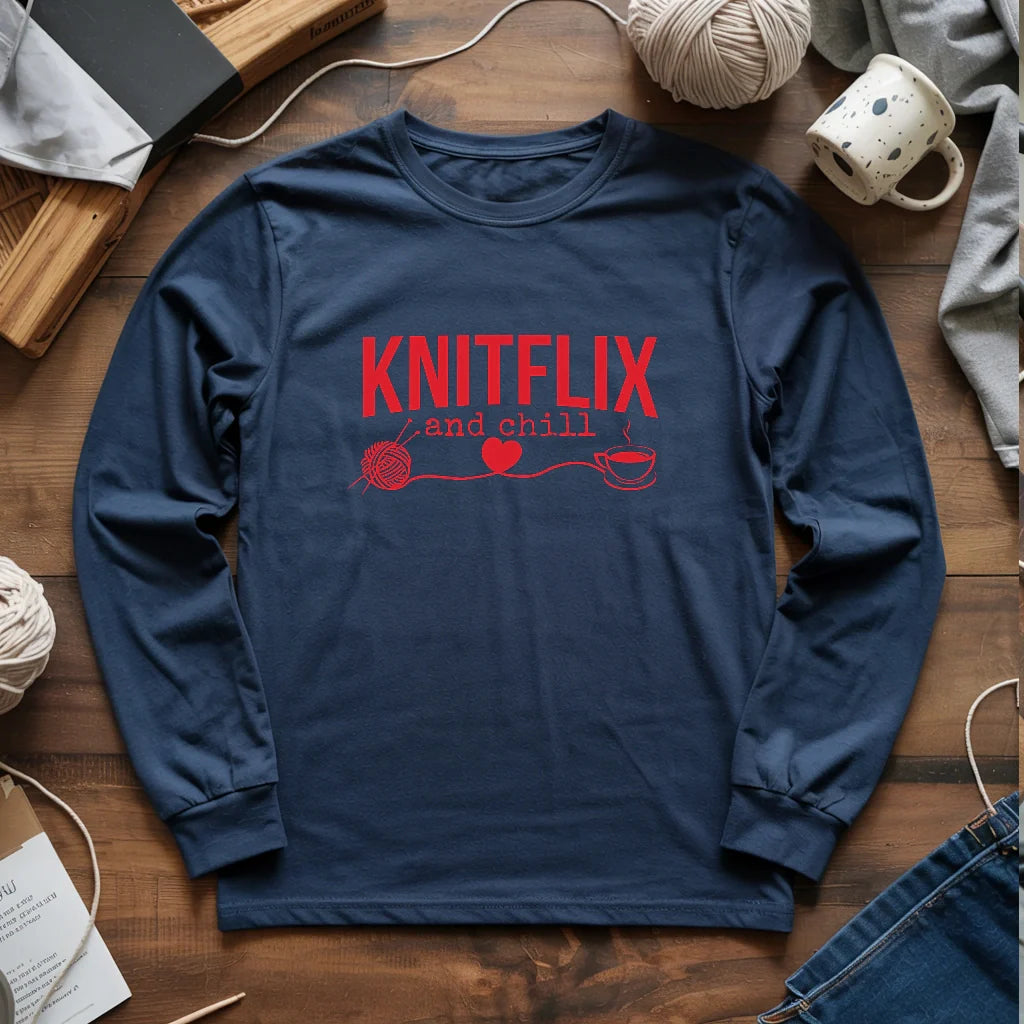Knitflix And Chill Long Sleeve T-shirt