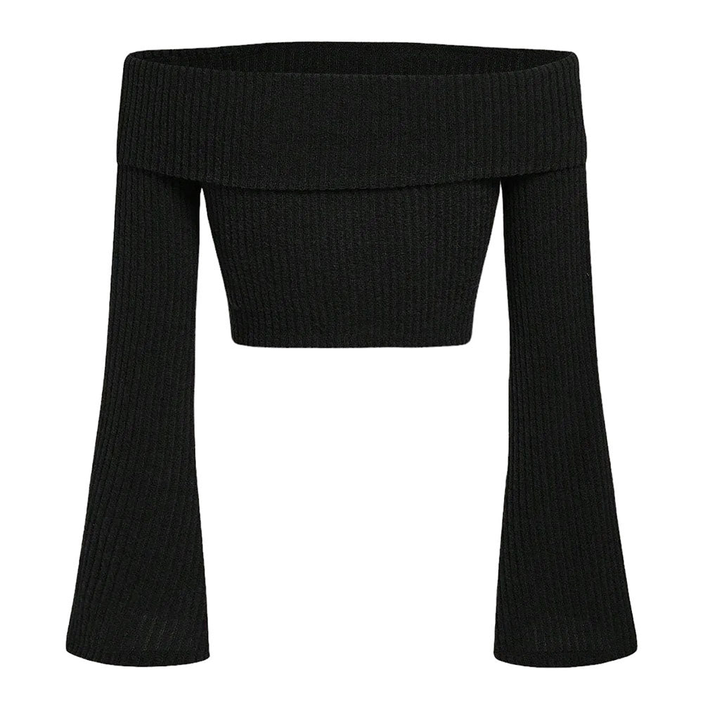 Cozy Days Off Shoulder Knit Top