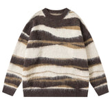 Oversized Striped Knit Sweater