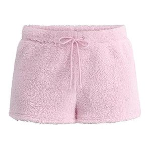 Pastel Fuzzy Mini Shorts