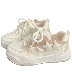 Pastel Aesthetic Star Sneakers