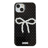 Pearl Bow Polka Dot IPhone Case