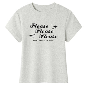 Please Don’t Y2K Baby Tee