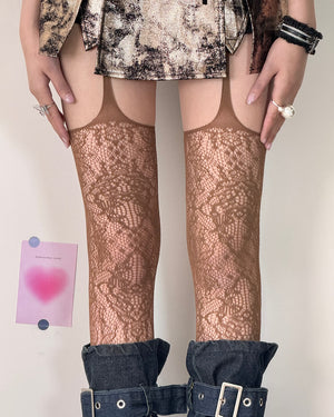Dangerous Pretty Suspender Tights