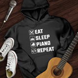 Eat, Sleep, Piano, Repeat Hoodie