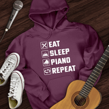 Eat, Sleep, Piano, Repeat Hoodie