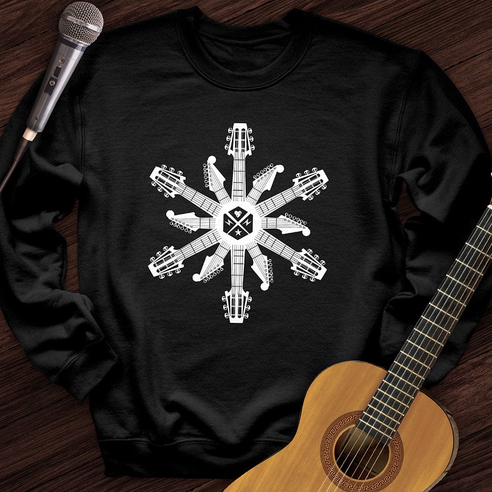 Guitar Snowflake Crewneck