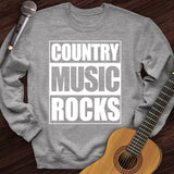 Country Music Rocks Crewneck