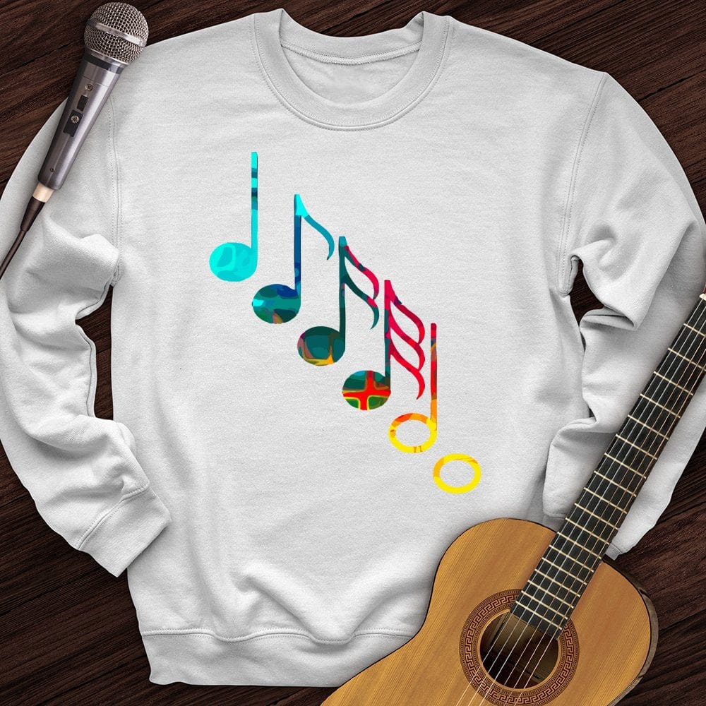 Colorful Music Notes Crewneck