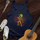 Alien Playing Violin Tank Top