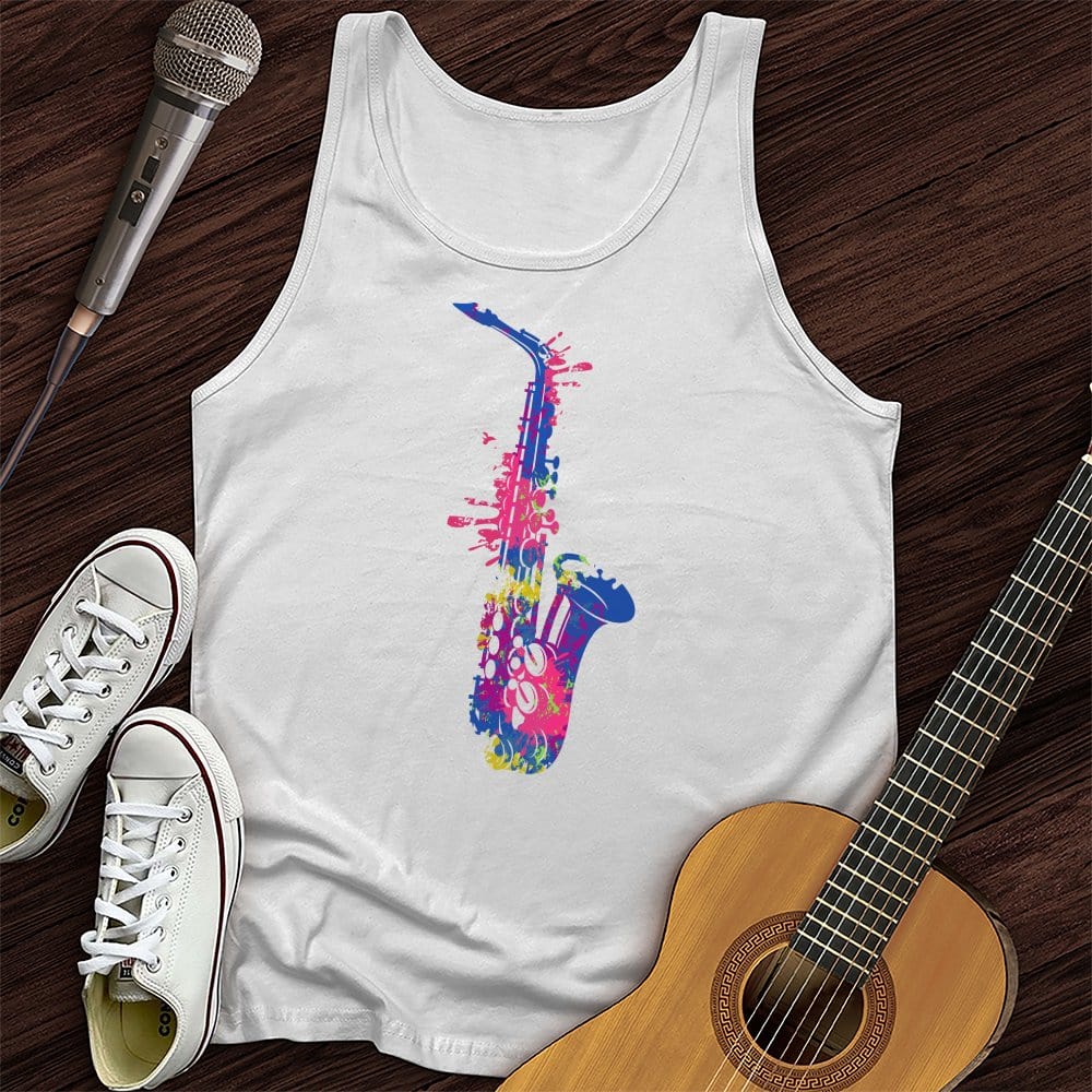 Cartoon Sax Tank Top